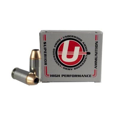 Underwood Ammunition 45 ACP 230 Grain Jacketed Hollow Point Box of 20