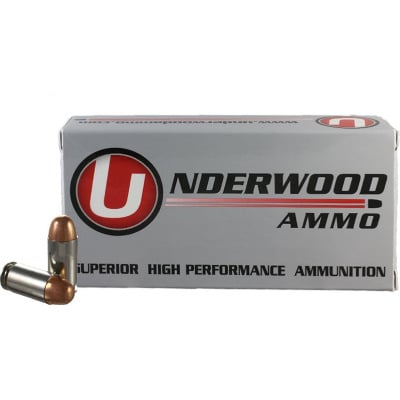 Underwood Ammunition 45 ACP +P 230 Grain Full Metal Jacket Box of 50
