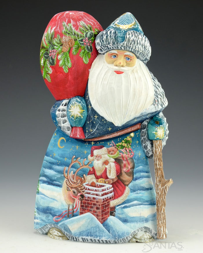 Up on The Rooftop Russian Santa