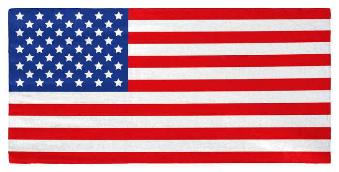 USA Flag 30" x 60" Microfiber Beach Towel