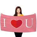 Valentine's Day - I Heart You 30" x 60" Microfiber Beach Towel