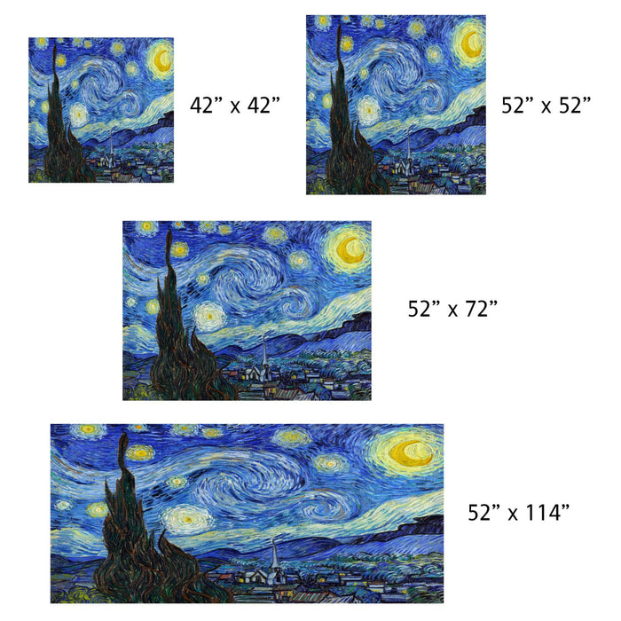 Vincent Van Gogh's "Starry Night", Linen Table Cloth