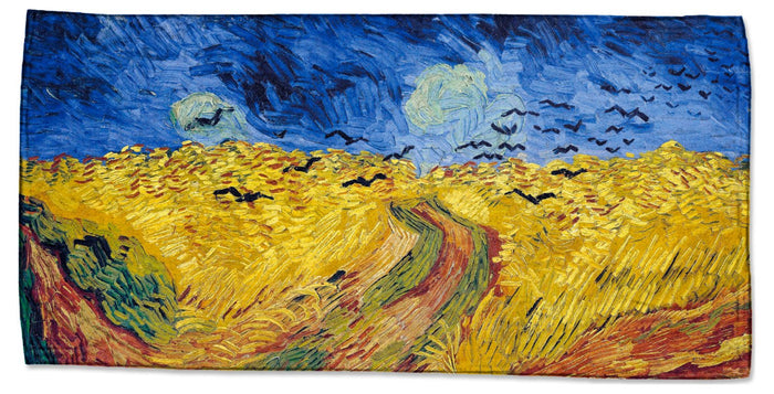 Vincent Van Gogh's "Wheatfield with Crows" Beach Towel
