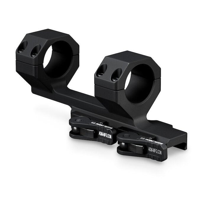 Vortex Optics Precision Quick-Release 1-Piece Cantilever Mount  Picatinny Style with Integral Rings Black