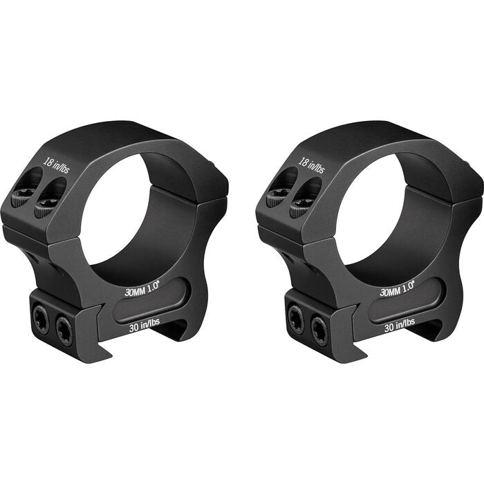 Vortex Optics Pro Ring Picatinny Scope Rings Matte Black 30mm Medium
