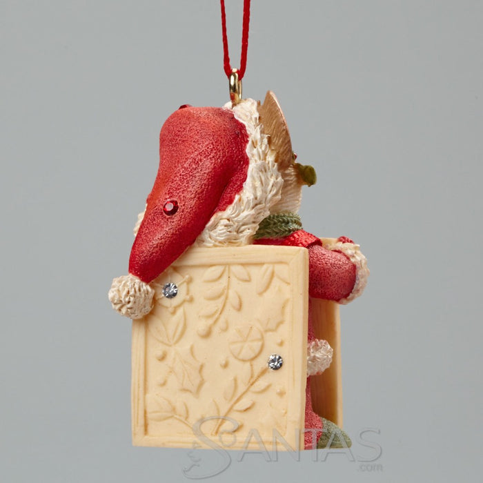 Wee Love Santa - Santa Mouse Ornament