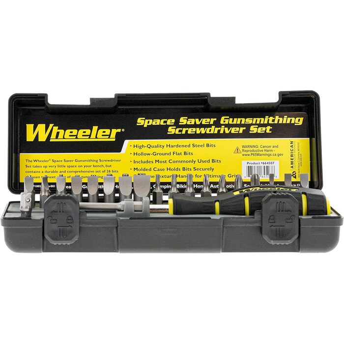 Wheeler 28-Piece Spacesaver Gunsmithing Screwdriver Set