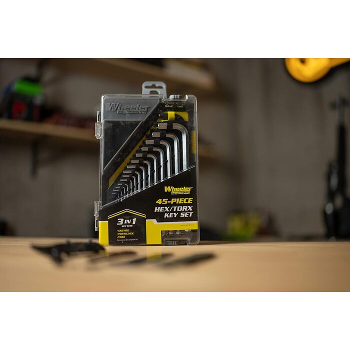 Wheeler 45-Piece Wrench Set SAE, Metric, Hex, Torx