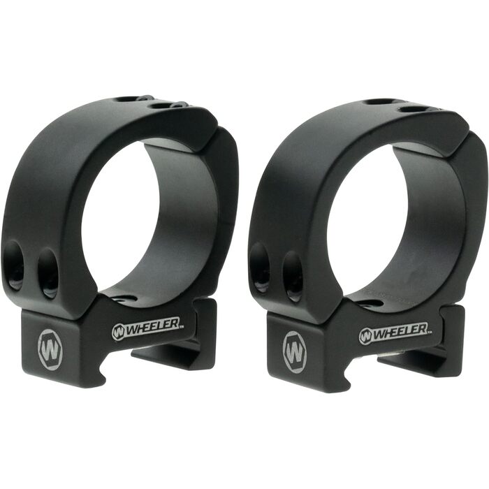 Wheeler Delta Series Sporter Weaver Style Scope Rings Matte Black 1" Low