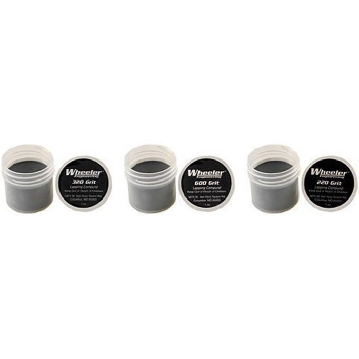 Wheeler Lapping Compound Kit (1 oz each of 220, 320, 600 Grit Compound)