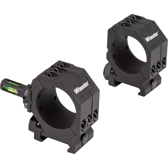 Wheeler Picatinny Scope Rings Matte Black 34mm Low