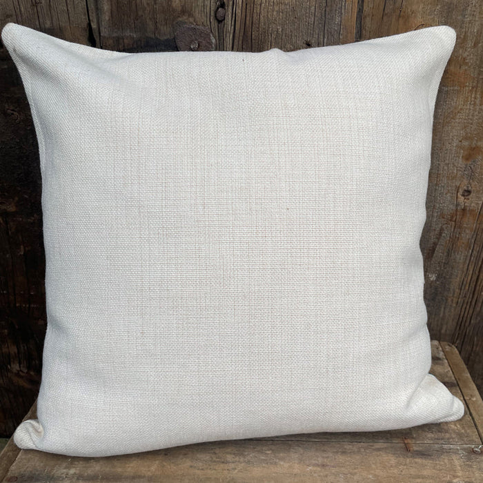 White bird with blue wings - Pillow