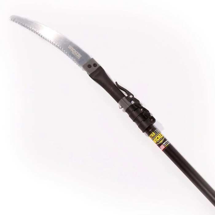 Wicked Tough Tree Gear Pole Saw 11" Blade Black 168" Overall Length