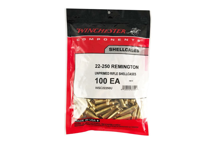 Winchester 22-250 Remington Brass 100 Count