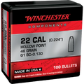 Winchester .224 Diameter 46 Grain Hollow Point 100 Count Bullets