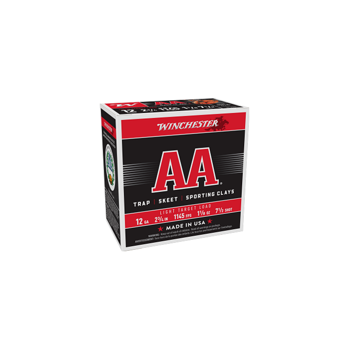 Winchester Ammunition 12 Gauge 2-3/4" 1-1/8 oz #7.5 Shot 25 Count