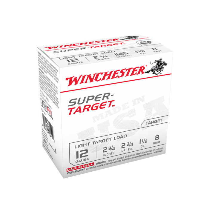 Winchester Ammunition 12 Gauge 2-3/4" 1-1/8 oz #8 Shot 25 Count