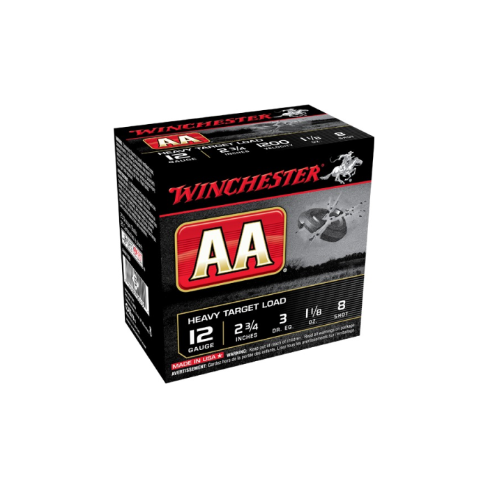 Winchester Ammunition 12 Gauge 2-3/4" 1-1/8 oz #8 Shot 25 Count