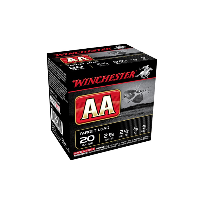 Winchester Ammunition 20 Gauge 2-3/4" 7/8 oz #9 Shot 25 Count