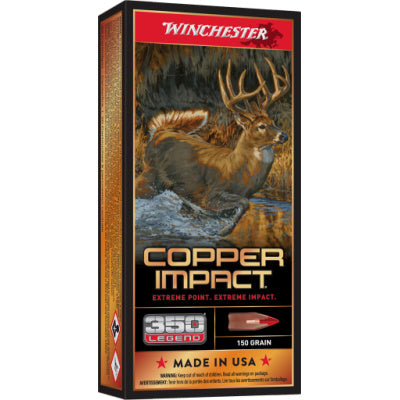 Winchester Ammunition 350 Legend 150 Grain Extreme Point Copper Polymer Tipped 20 Count
