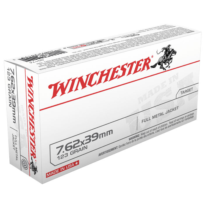 Winchester Ammunition 7.62x39mm 123 Grain Full Metal Jacket 20 Count