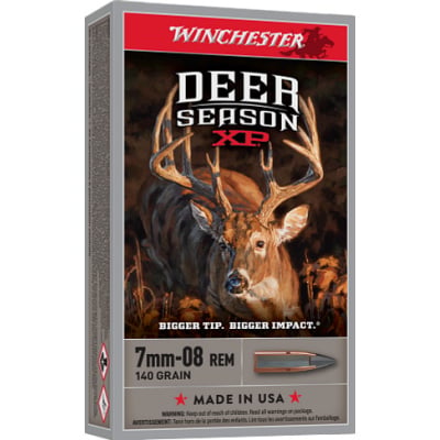 Winchester Ammunition 7mm-08 Remington 140 Grain Polymer Tipped 20 Count