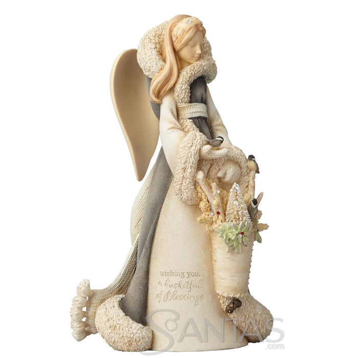 Woodland Angel Deluxe - Wishing You A Basketful of Blessings