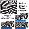 Zebra Stripes - Throw Blanket / Tapestry Wall Hanging
