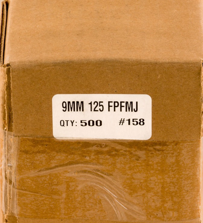 Zero .355 / 9mm 125 Grain Flat Point Full Metal Jacket (500)